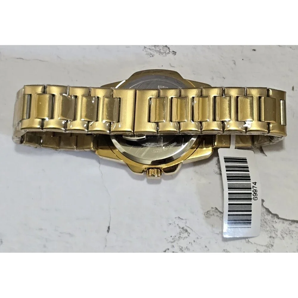 Invicta Specialty Men's Watch 44mm Textured Dial All Gold  Tone 69974 Brand New